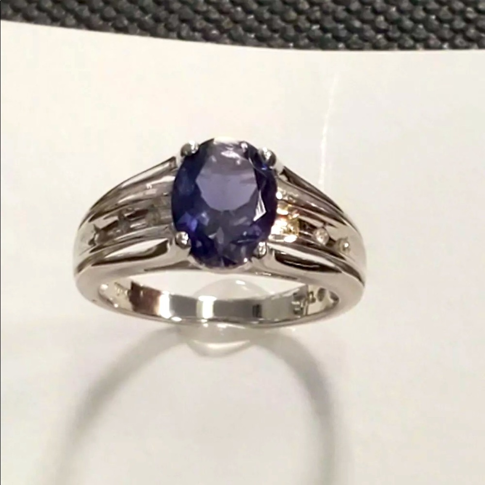 Vintage 10k Purple Iolite Ring